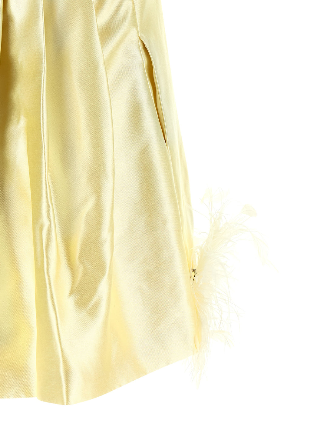 Self Portrait Feather Dress Dresses - Yellow | d5bfbdf21ba28494b471f9c441403f16ab8b1d1b