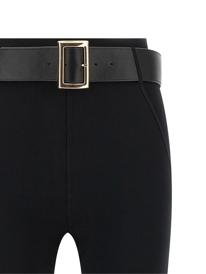 Self Portrait With Stirrup And Belt Leggings - Black | 68f46dfe534265f2b158667576b6c0ca502096bf