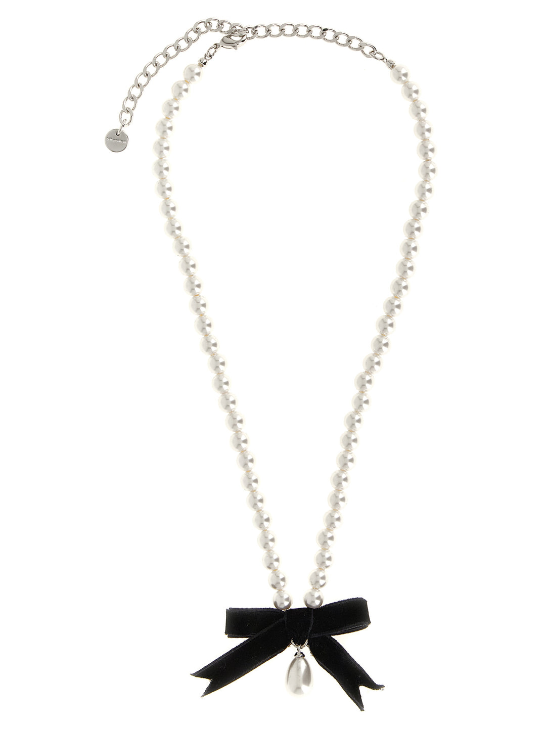 Self Portrait Black Bow Pearl Jewelry - White/Black | 799856e73f0d8bf0ca8c5784e1b7d27a480b92bd