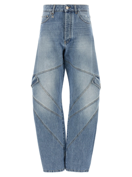 Panel Jeans Light Blue