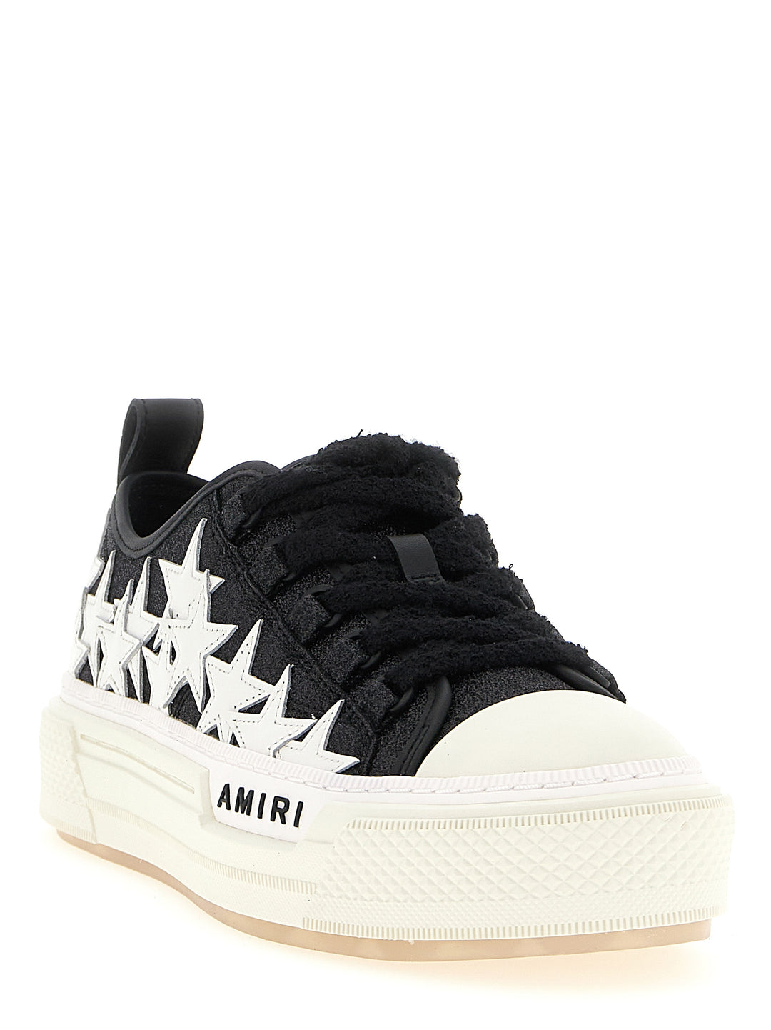 Amiri Glitter Stars Court Low Sneakers - White/Black | ade30b40617965b7264ab0501422d875663ba7c7