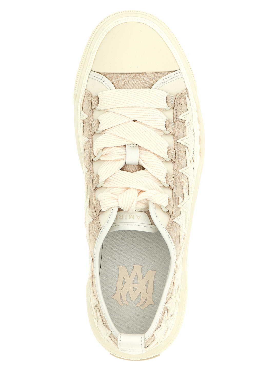 Amiri Ma Quad Stars Court Low Sneakers - Beige | d628887829a3c3272a266f62b2d8cdb9b926d9a7