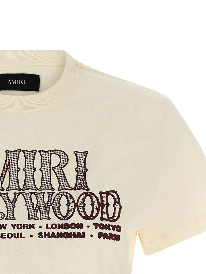 Amiri Hollywood Tee T-shirt - White | 8b6a6c8fc0a0d1255d24afed3a2ff99bb7c4f2fd