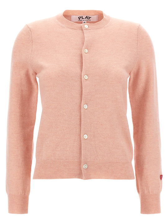 Small Heart Sweaters And Cardigans Pink