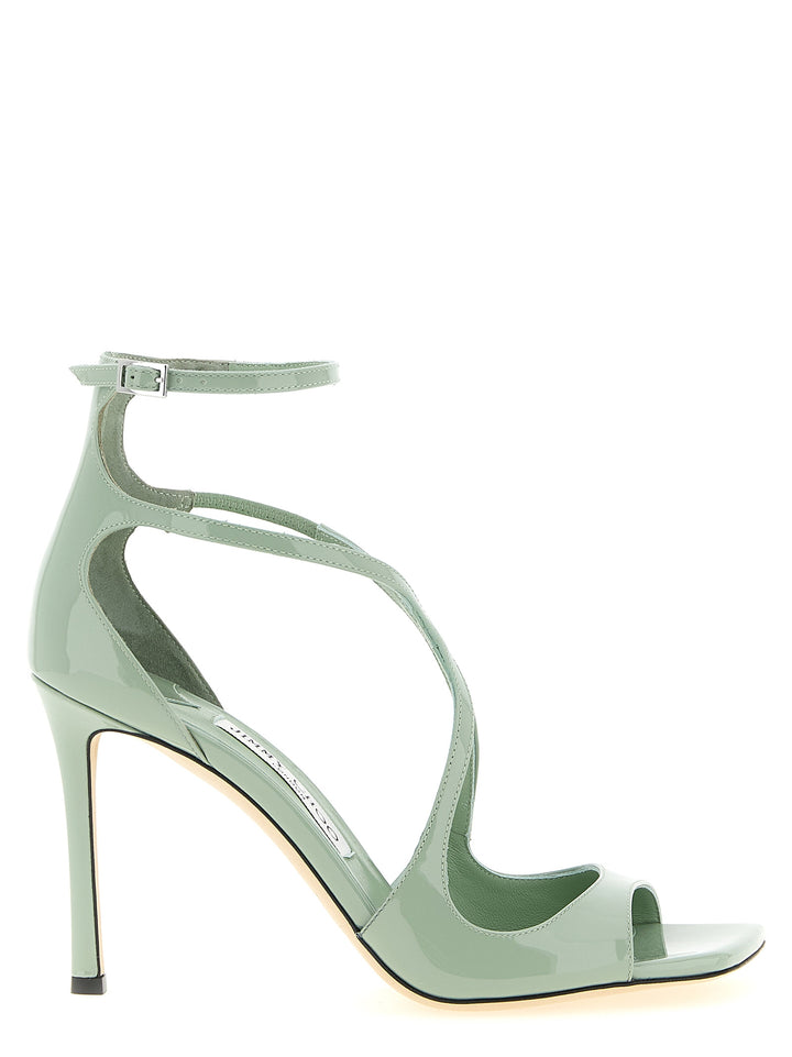 Jimmy Choo Azia Sandals - Green | 979f28e86ec5bfa948568fa8b29a28ca88f39448