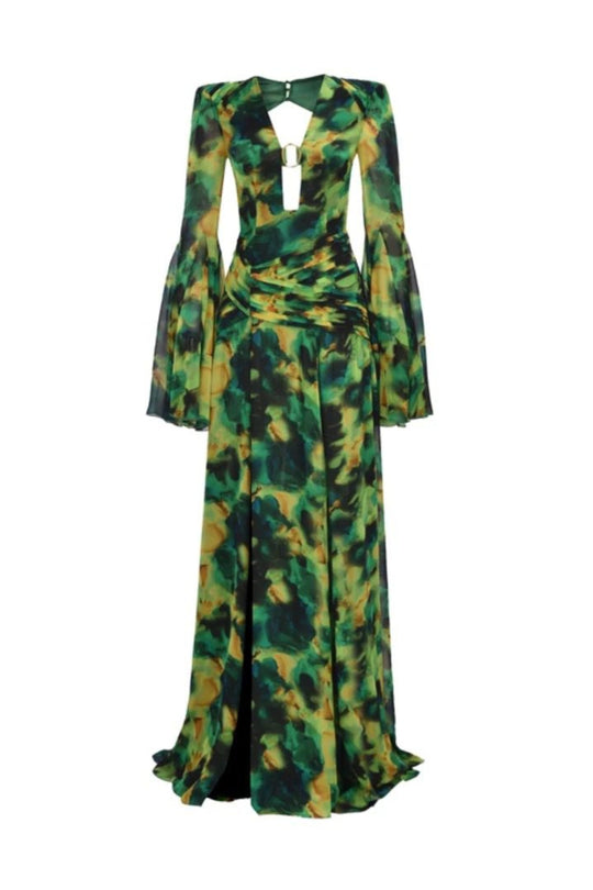 Multicolor flora dress