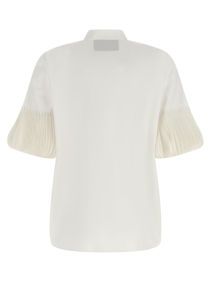 Valentino Garavani Valentino Garavani Poplin Embroidered Shirt Shirt and Blouse - White | 640230b2b224d595416c84538ed2591272b03d0e