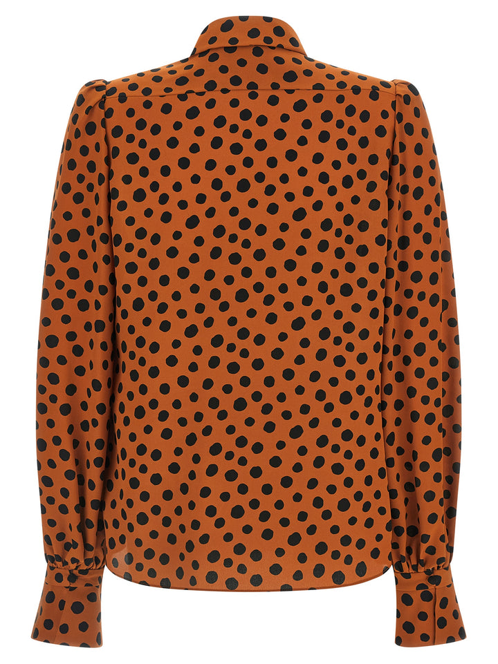 Valentino Garavani Polka Dot Print Shirt Shirt and Blouse - Orange | 42f070c77f9d4d6f3361cd4ea691df89ad1c58a1