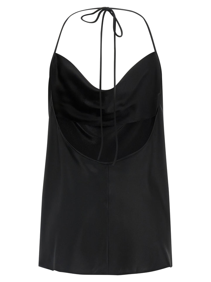 Valentino Garavani Silk Top Tops - Black | 1ef92ca47aa089642ec6a380fa59e8aa2bd688ac
