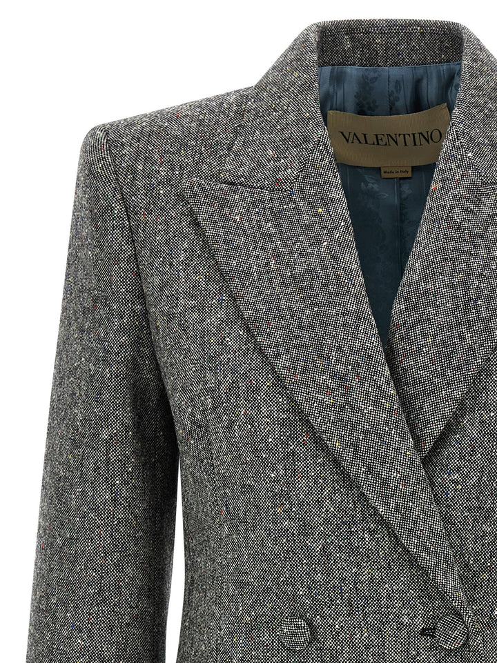 Valentino Garavani Valentino Garavani Double-Breasted Blazer BlazerS - Gray | a6c7e05459d13c39dc48a6a2492fa40b8690902b