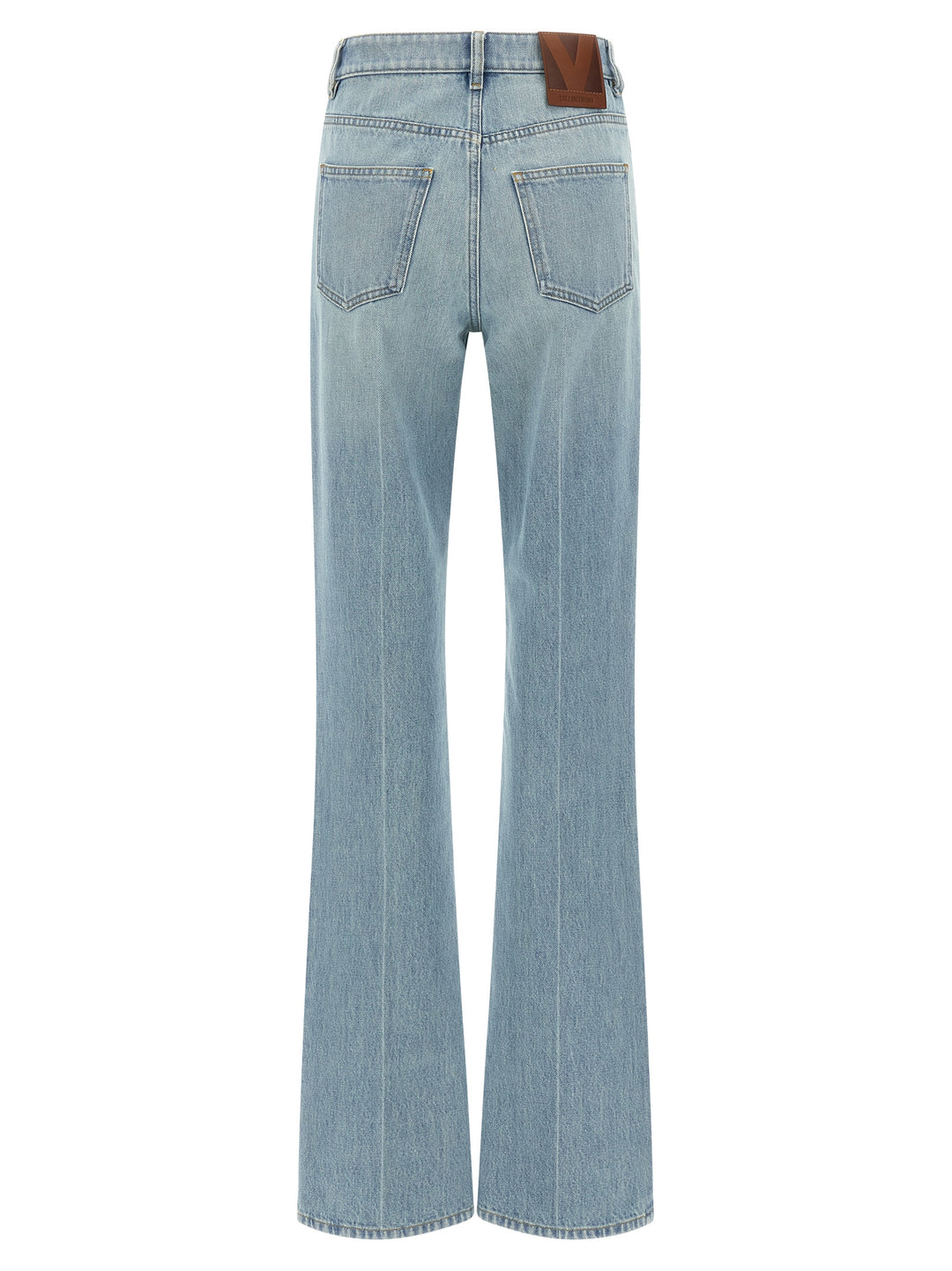 Valentino Garavani Valentino Garavani High Waist Jeans - Light Blue | 7c853420c4a860afb3a538cd6527e58771630d46