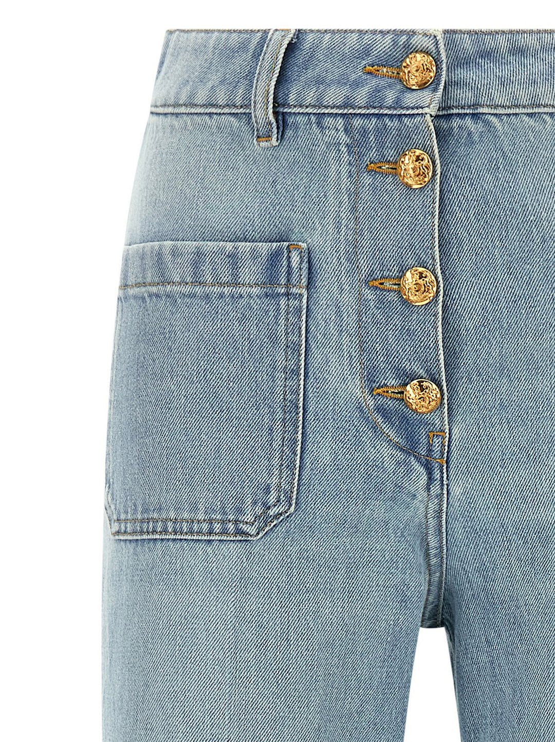 Valentino Garavani Valentino Garavani High Waist Jeans - Light Blue | bfd34456daec8efef5cea5c286c453d0b908ee61