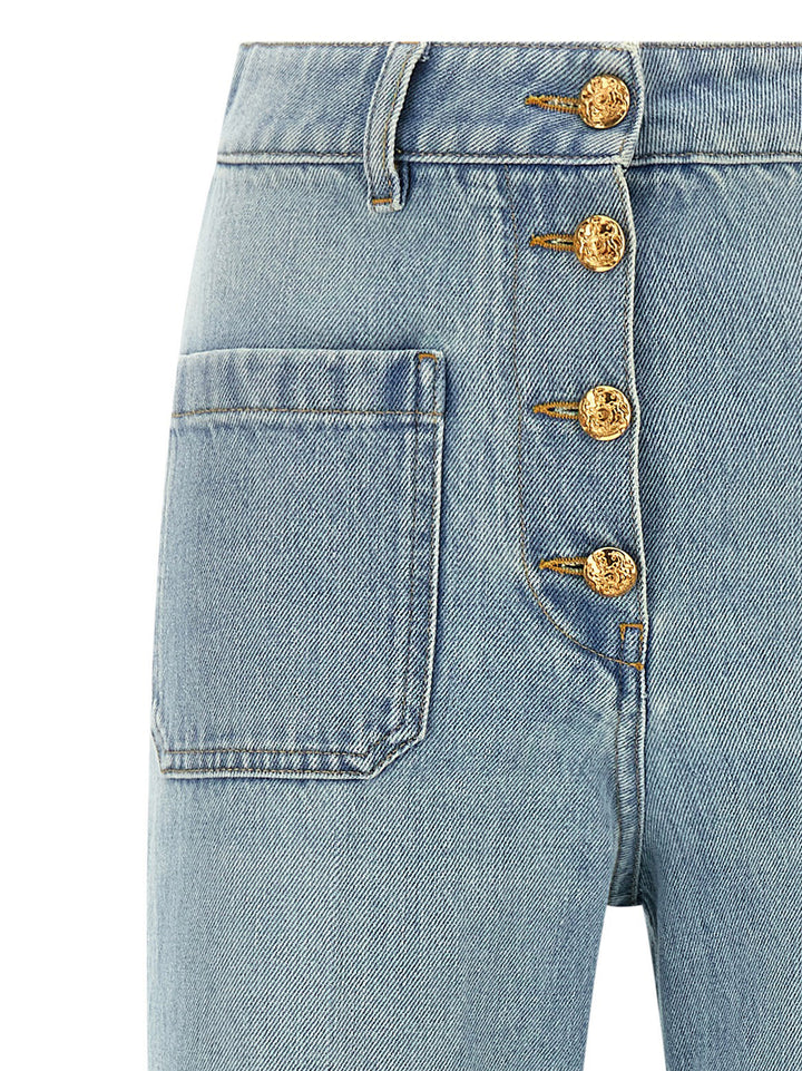 Valentino Garavani Valentino Garavani High Waist Jeans - Light Blue | bfd34456daec8efef5cea5c286c453d0b908ee61