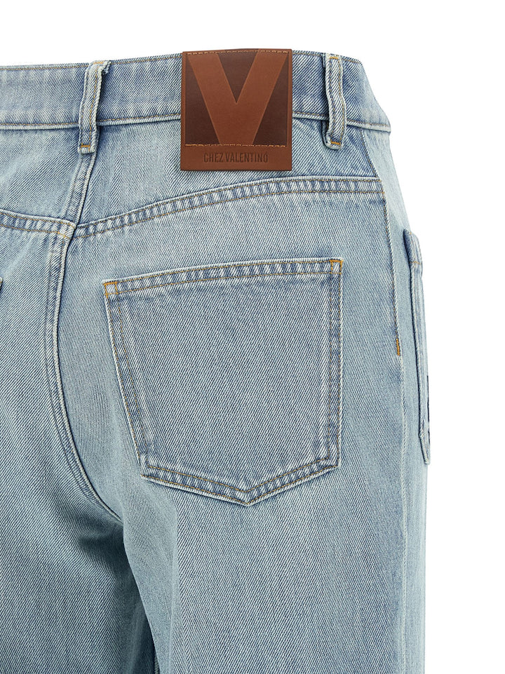 Valentino Garavani Valentino Garavani High Waist Jeans - Light Blue | d54fcac47e8d7dc04b45f1e3c81bb7e23016fe6e