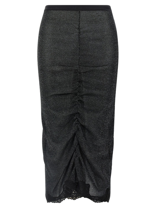 Lurex Knit Skirt Skirts Black