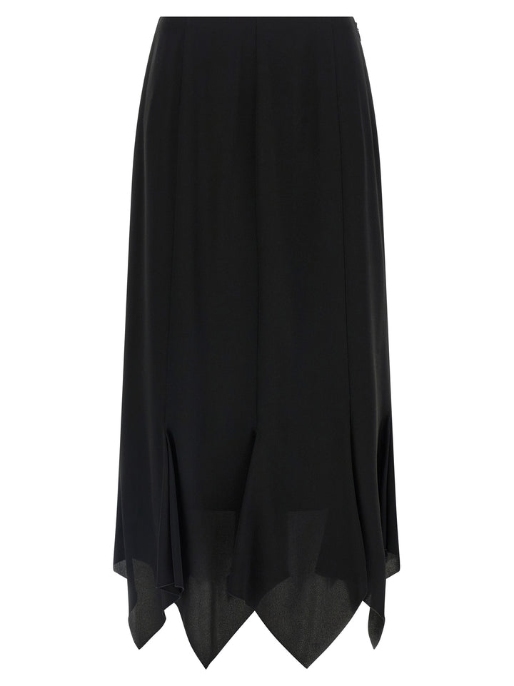Valentino Garavani Valentino Garavani Crêpe De Chine Skirt Skirts - Black | df3e40285cd8671cc31cc6dca1df2ee64a6b849a
