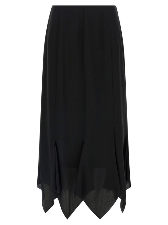 Valentino Garavani CrêPe De Chine Skirt Skirts Black