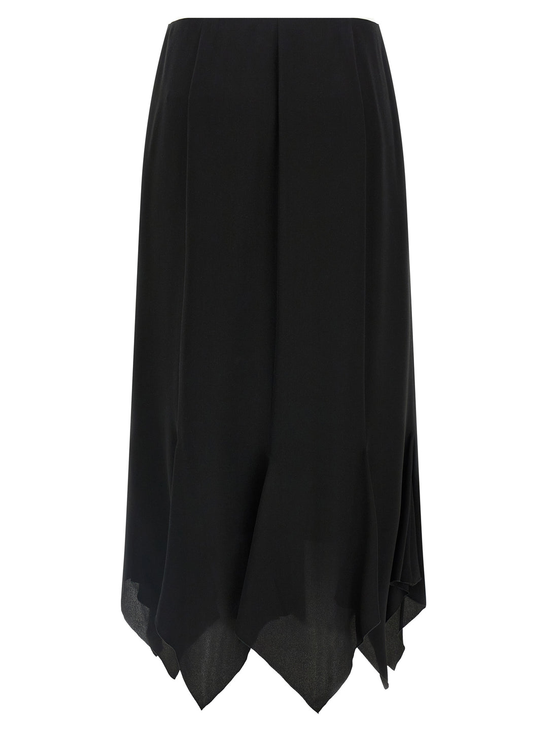 Valentino Garavani Valentino Garavani Crêpe De Chine Skirt Skirts - Black | 334e8c8510228ccfadb0661ef9b1fd288b0b1a07