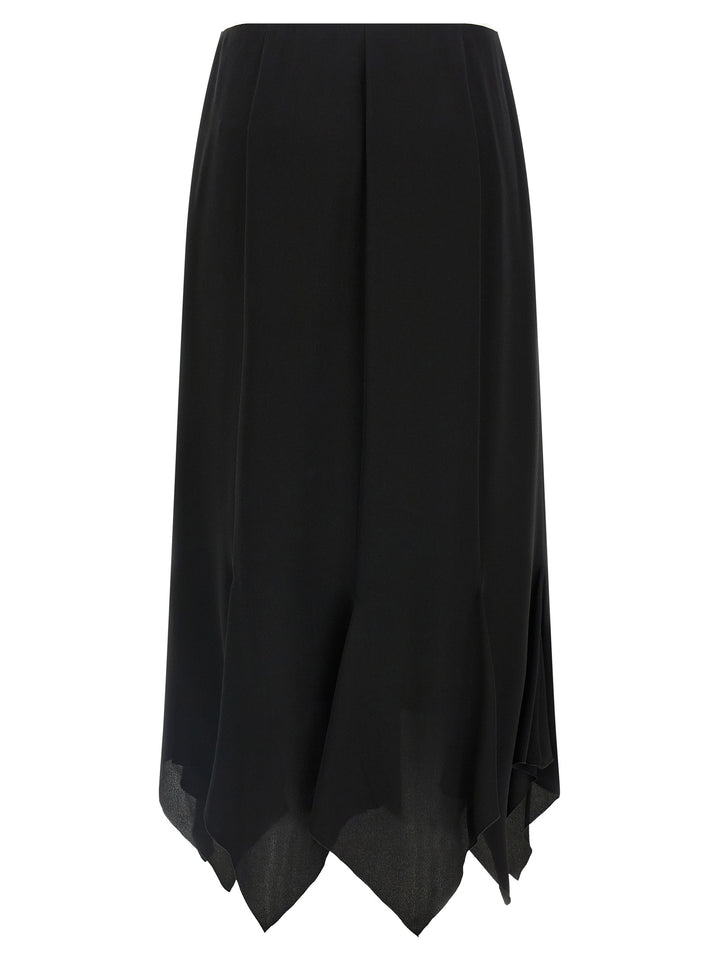 Valentino Garavani Valentino Garavani Crêpe De Chine Skirt Skirts - Black | 334e8c8510228ccfadb0661ef9b1fd288b0b1a07