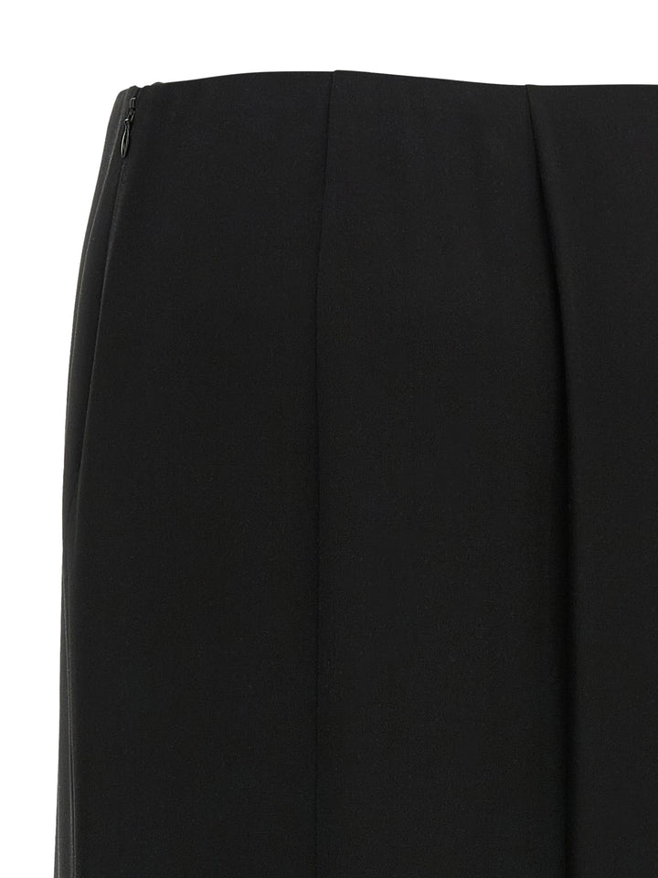 Valentino Garavani Valentino Garavani Crêpe De Chine Skirt Skirts - Black | aa0c1142f189ad4d932025ea894da8c45d7cc14a