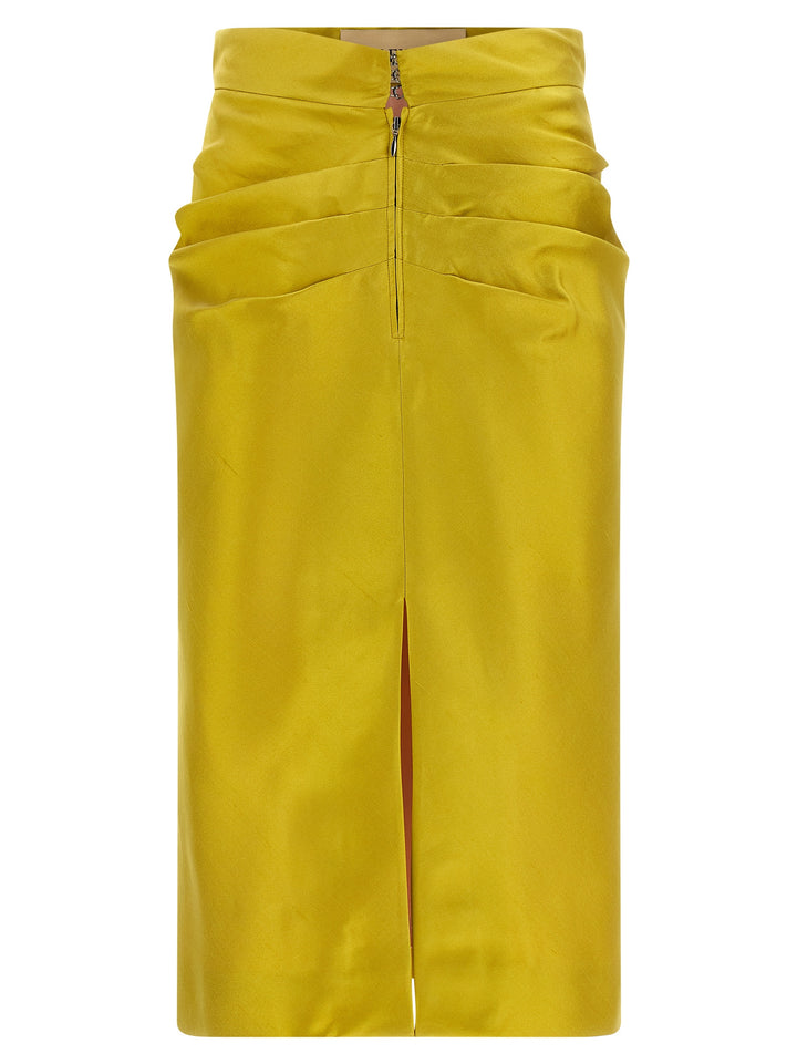 Valentino Garavani Valentino Garavani Shantung Silk Skirt Skirts - Green | d3647e19c1b525e602a342f211068fe8412bcec9