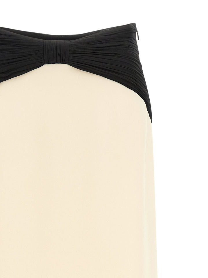 Valentino Garavani Valentino Garavani Cady Couture Skirt Skirts - White/Black | 1c905ac542b948be8842e160cf1b8e79fd63a8c2