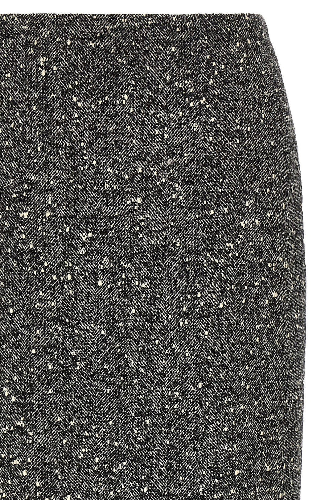 Valentino Garavani Valentino Garavani Chevron Bouclé Skirt Skirts - White/Black | 023a4491d02cd6946e4cb6b4debdccd3162f33b8