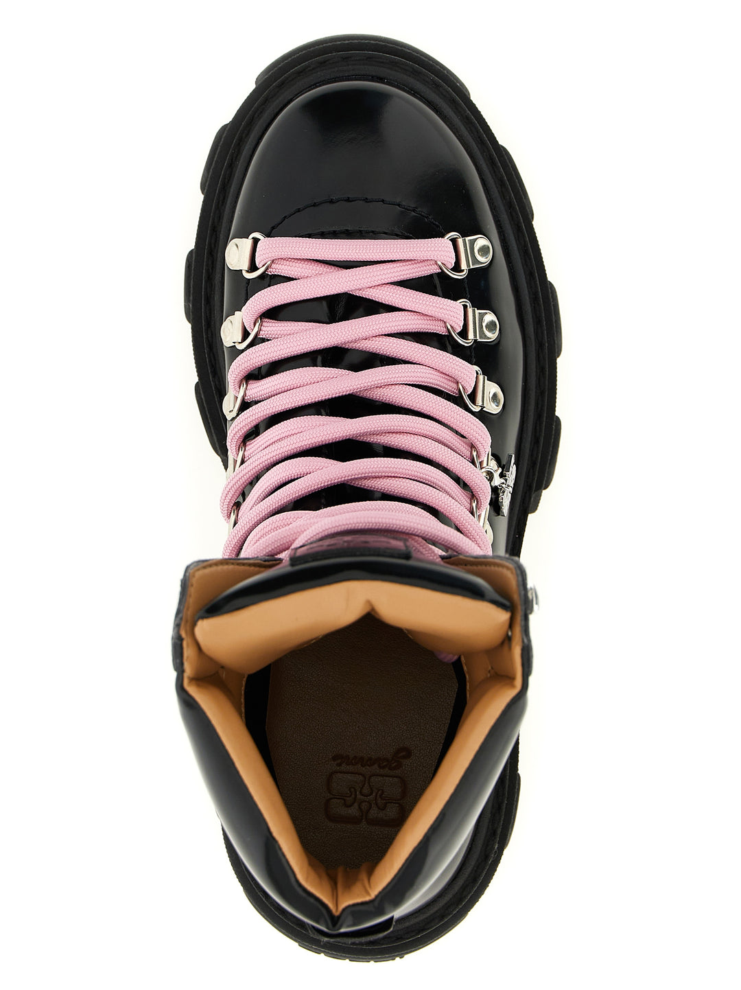 Ganni Cleated Mountain Boots and Ankle Boots - Black | e0e1cab29789c521fc6e9ea533f02abe6c17ef9a