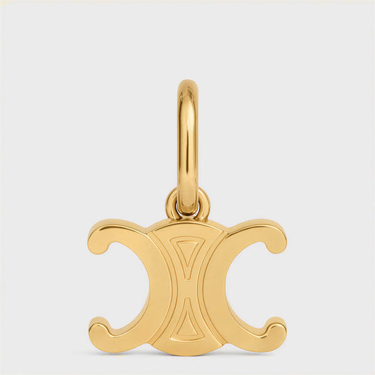 Triomphe Celine Charms In Gold-Finish Brass