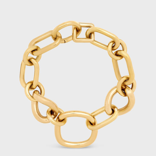 Celine Charms Modern Thin Chain Bracelet In Gold-Plated Brass