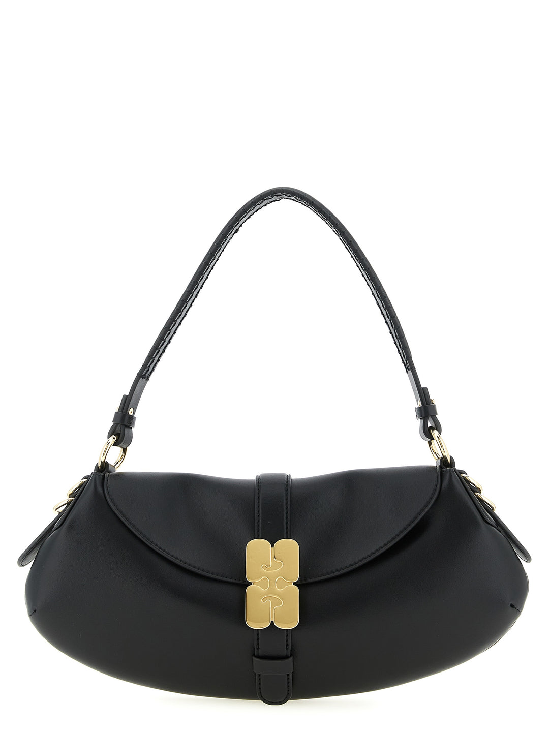 Ganni B-Kat Shoulder Bags - Black | 147da39525c5e2aebd34ab626f1acb383646ec3b