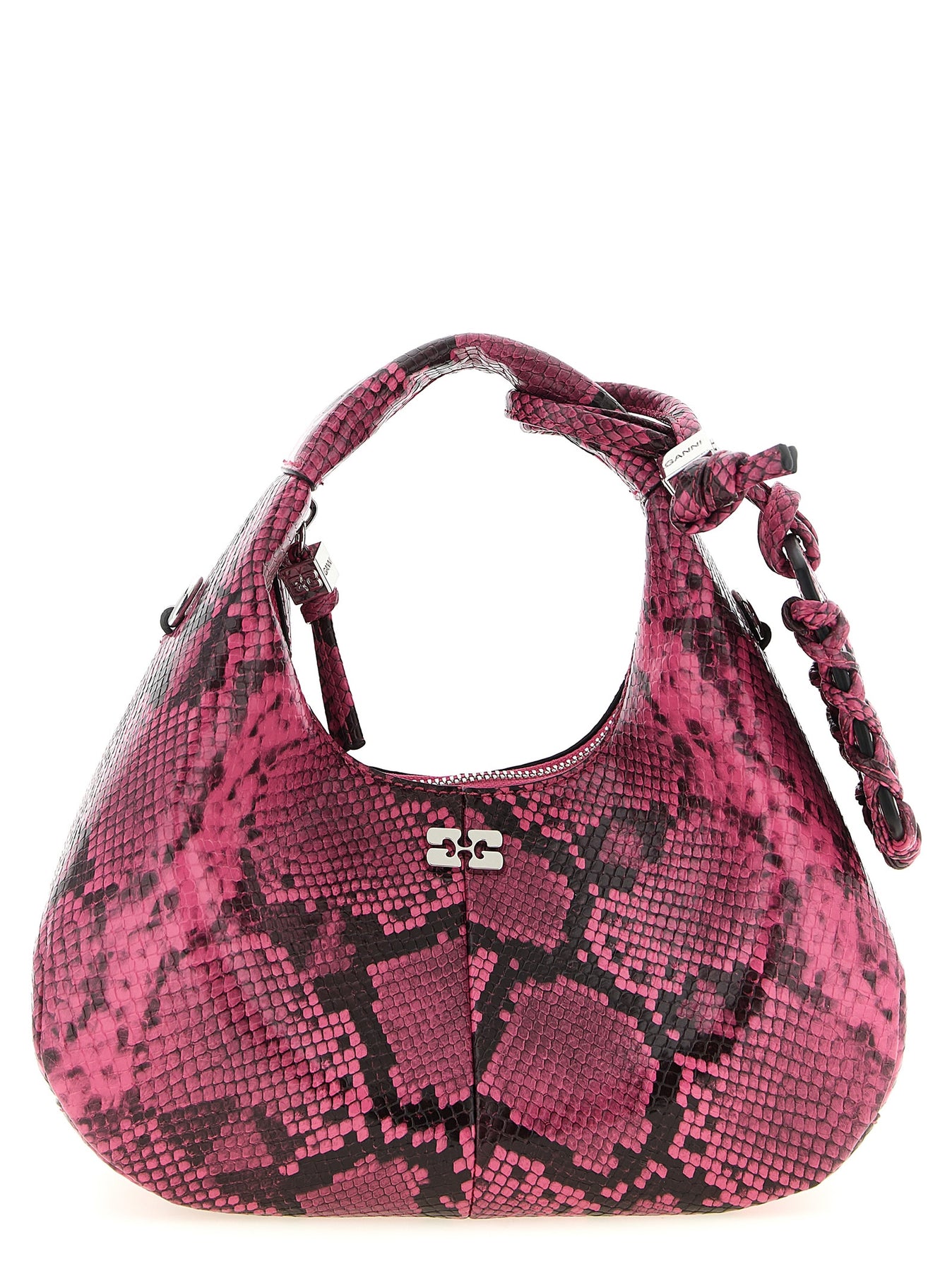 Ganni Mini Hobo Hand Bags - Fuchsia | 3cd2bca0ff4b01cbfd3be7b52d3961903ab031ea