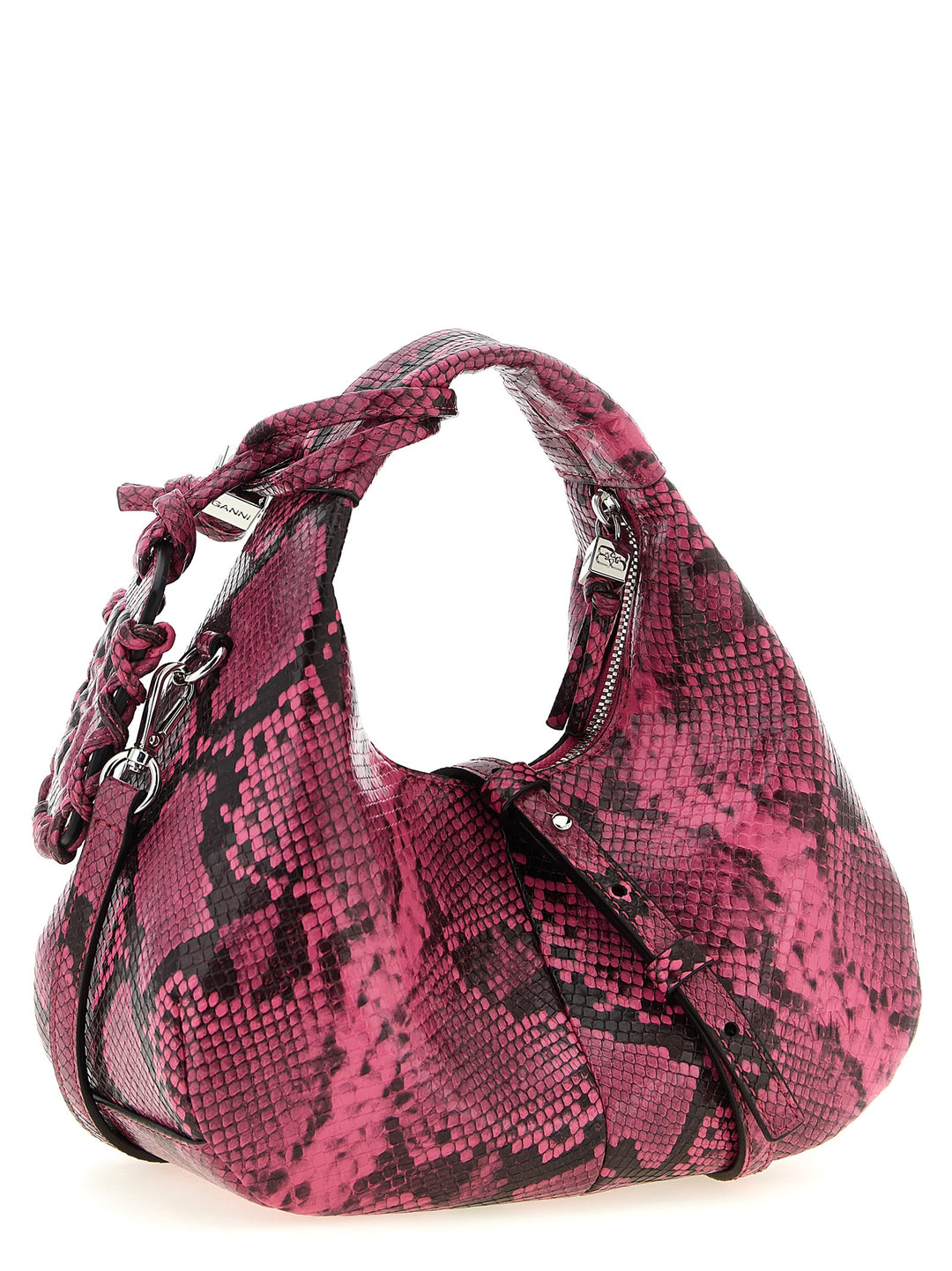 Ganni Mini Hobo Hand Bags - Fuchsia | 975a8a959265e11d8d7ce3ff63137ff6841759e4