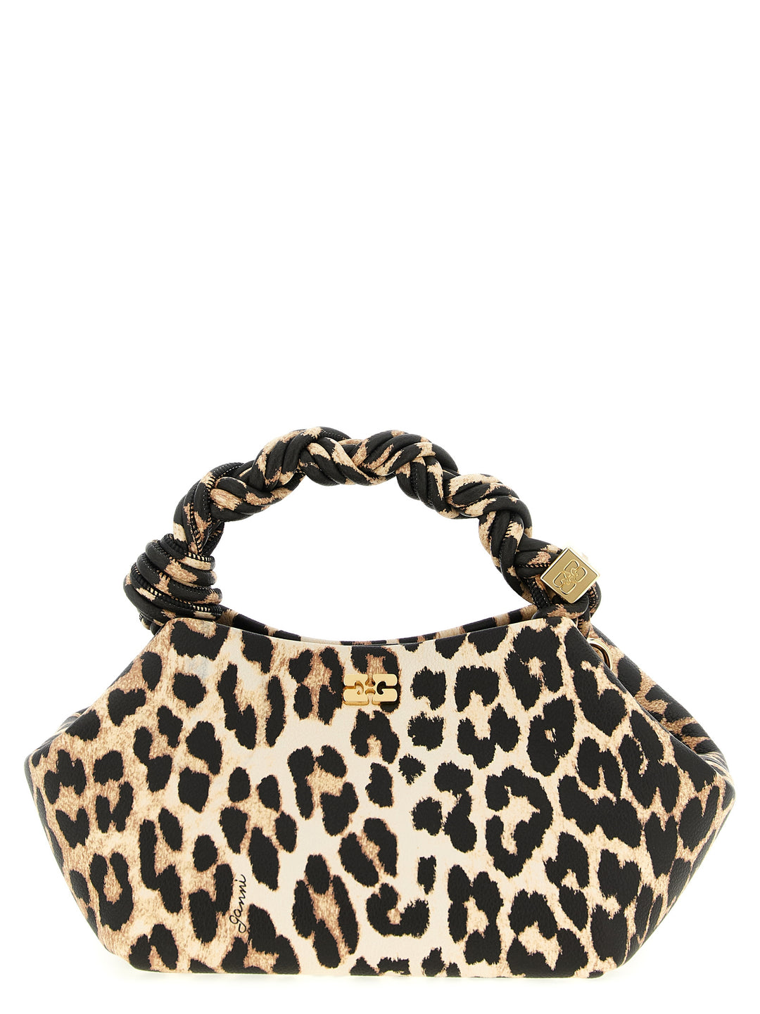 Ganni Small Bou Bag Leopard Hand Bags - Brown | 402f2a09ff65a607ae11eab293705902d2f0b5da