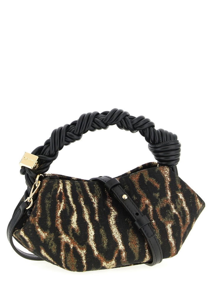 Ganni Metallic Cloque Bou Hand Bags - Brown | 80665591ebff90773904a15a0754d99efd1f7915