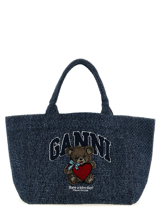 Bear Tote Bag Blue