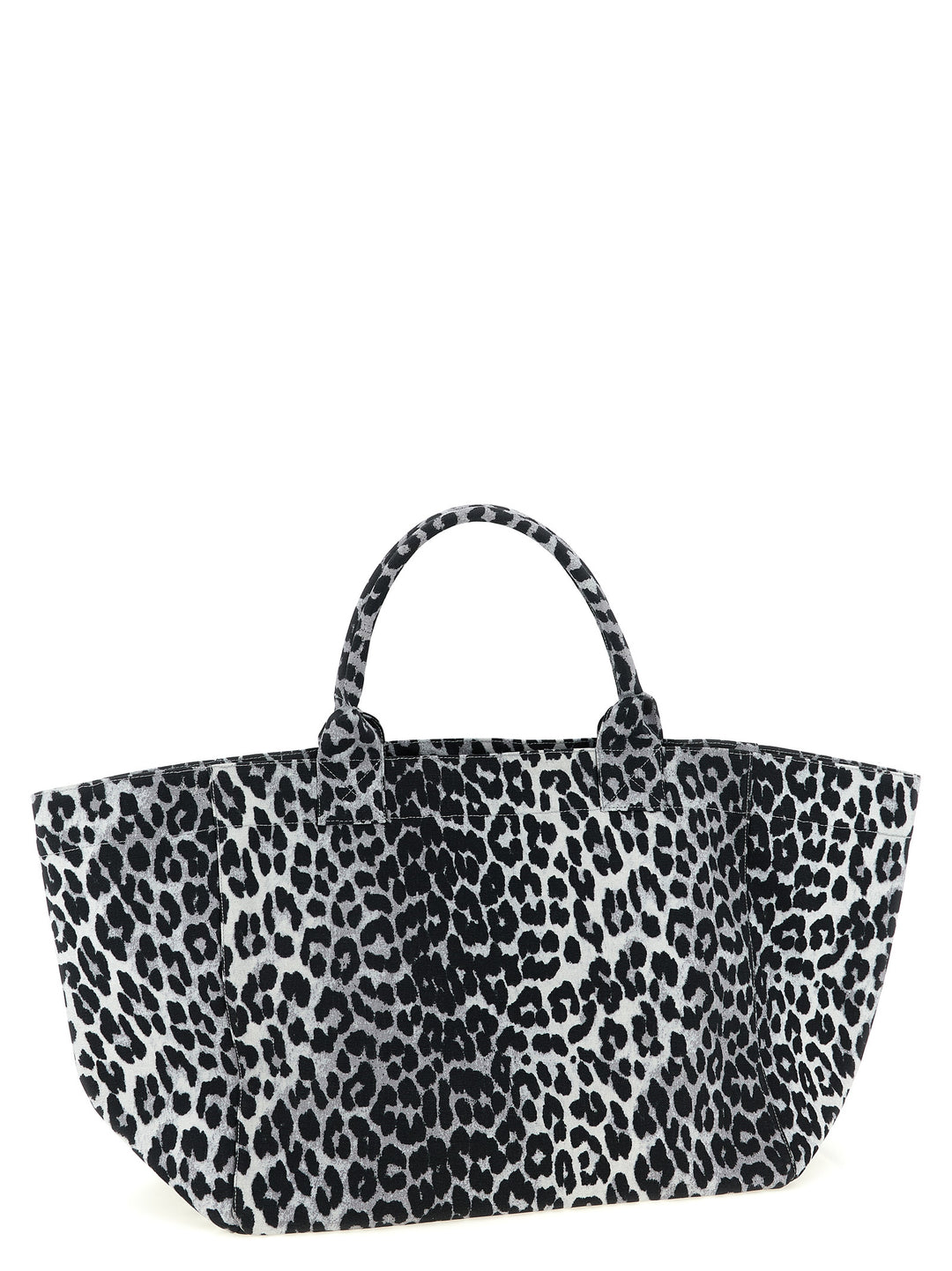 Ganni Leopard Sequin Xxl Tote Tote Bag - Gray | 92e3731a7694ade29d0a29905d0622fe3dd0ce91