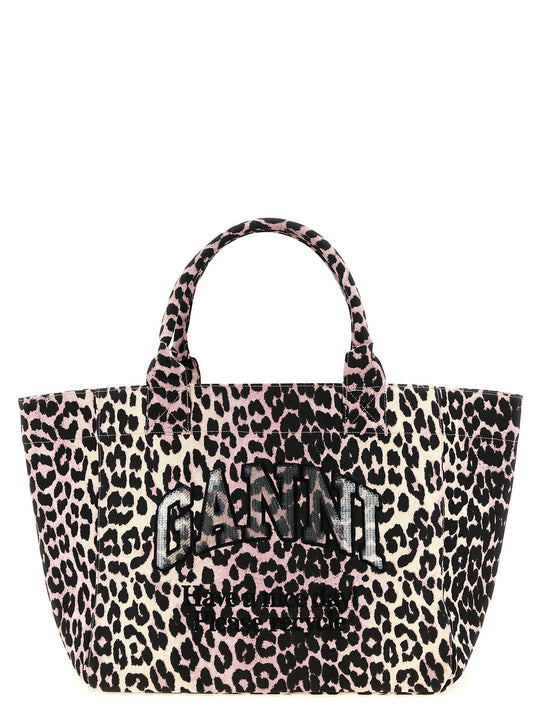 Leopard Medium Tote Tote Bag Pink