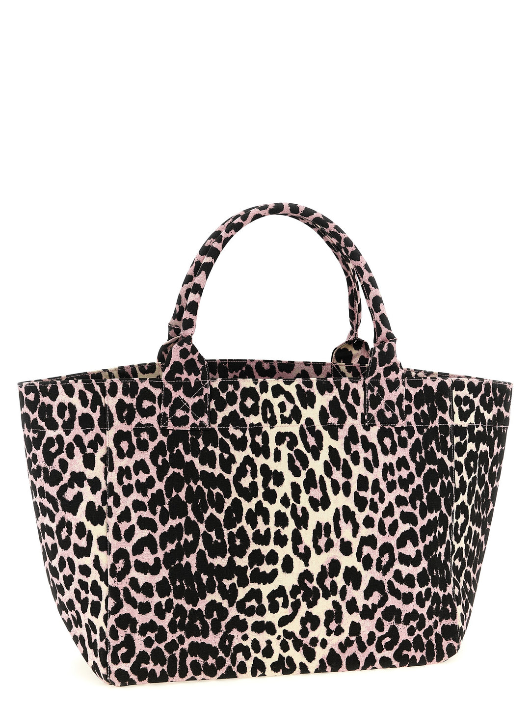 Ganni Leopard Medium Tote Tote Bag - Pink | 3ab1a907c56ee35615759e6f7fc8e73b573359d0