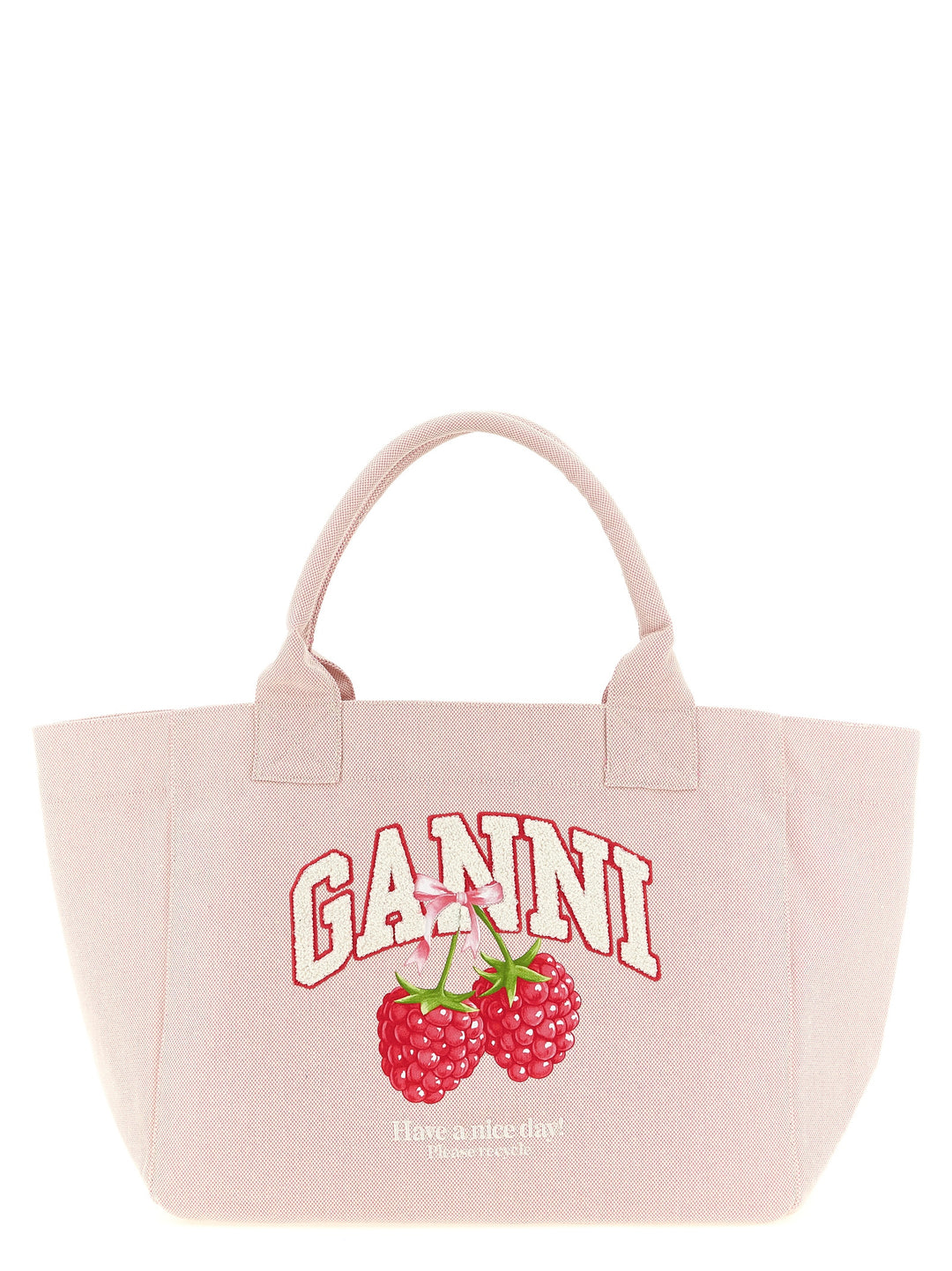 Ganni Raspberry Tote Bag - Pink | 9833b595d3ad572007bb52587460cc73a3b737b1