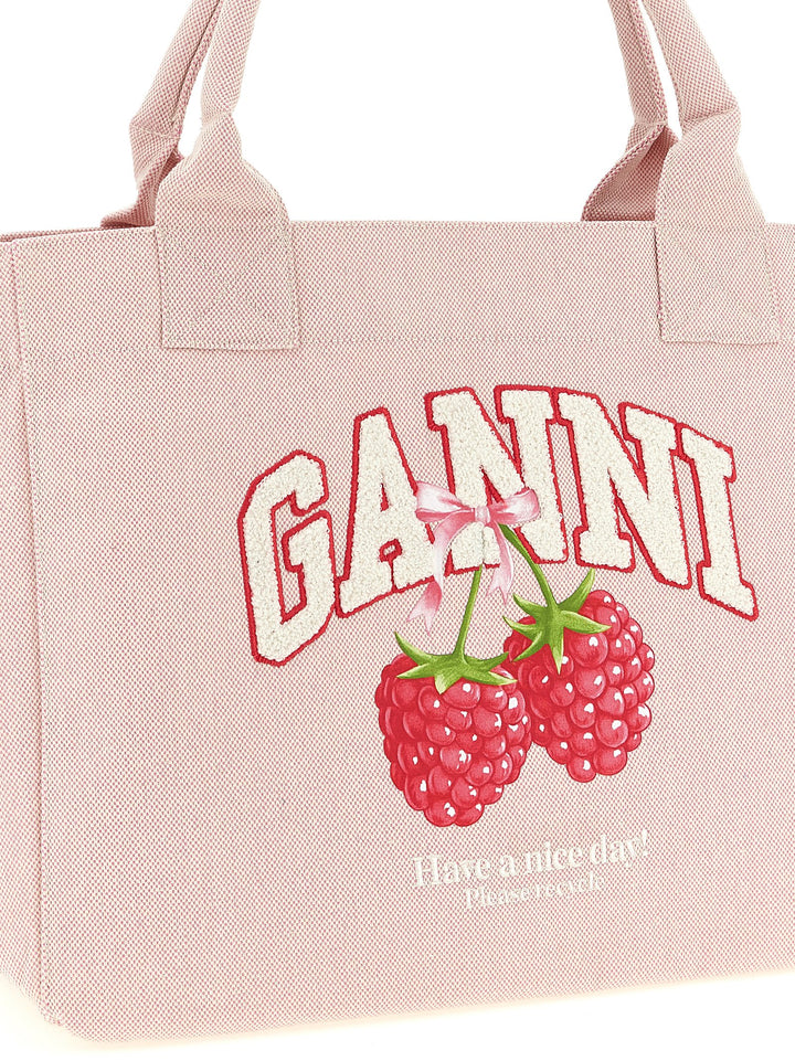 Ganni Raspberry Tote Bag - Pink | b6698f9f82cefc2e348d218de78a3d7cf70938e6