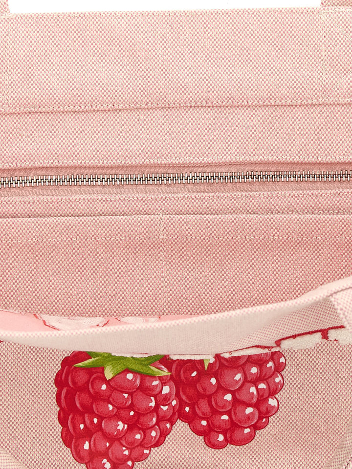 Ganni Raspberry Tote Bag - Pink | 572316ad3e509672421580f079ceea077ffbb807