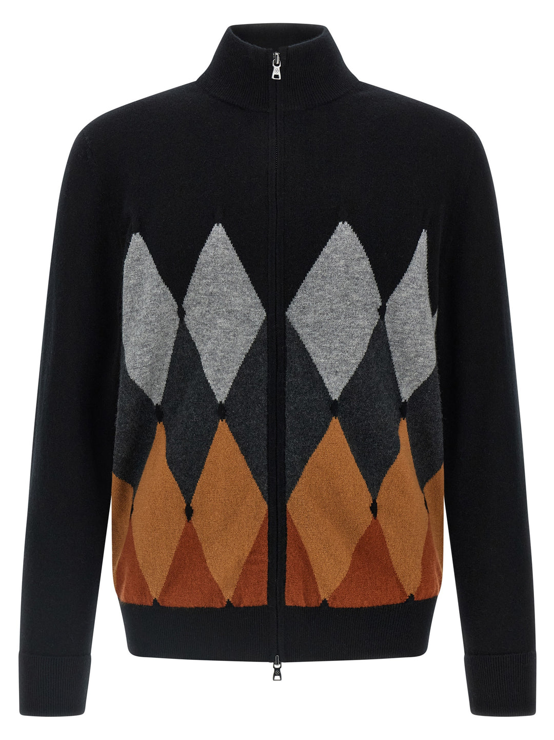 Ballantyne Cardigan Argyle Sweaters and Cardigans - Black | 9a2cf33e063e0ede58b6494187eebcf2669e1a41