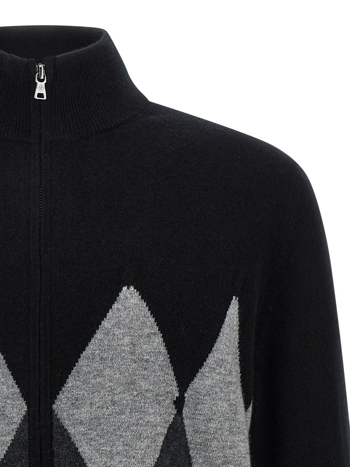 Ballantyne Cardigan Argyle Sweaters and Cardigans - Black | 77da474d0eba886e7e76159725ff87b561c7da31