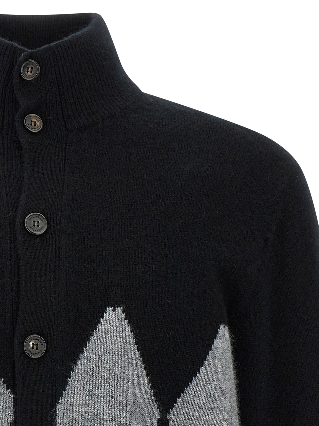 Ballantyne Cardigan Argyle Sweaters and Cardigans - Black | 7775c020f6d141f05e2de7bc41a3a7f1da36666d