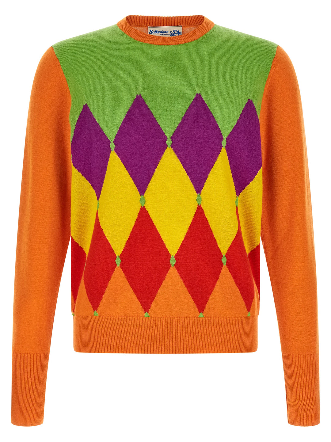 Ballantyne Classic Diamond Sweaters and Cardigans - Orange | 0927fe6160fc91e1c18c35ee335862b804f836de