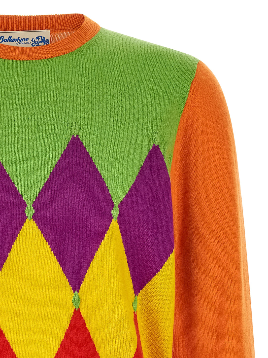 Ballantyne Classic Diamond Sweaters and Cardigans - Orange | c09d4bb0df13c1b06aab7c195506fdce91bbfe8c