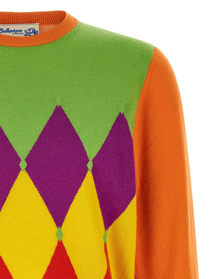 Ballantyne Classic Diamond Sweaters and Cardigans - Orange | c09d4bb0df13c1b06aab7c195506fdce91bbfe8c