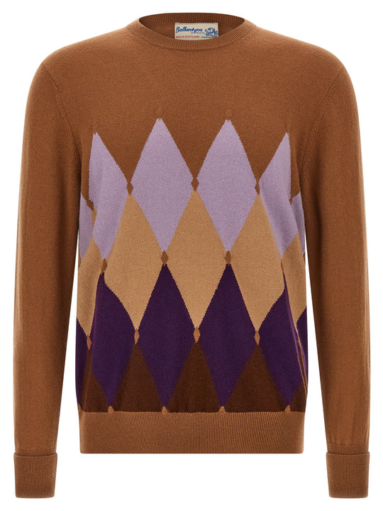 Argyle Sweater Sweaters And Cardigans Brown