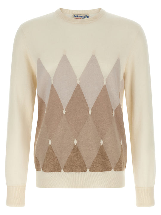 Argyle Sweater Sweaters And Cardigans Beige